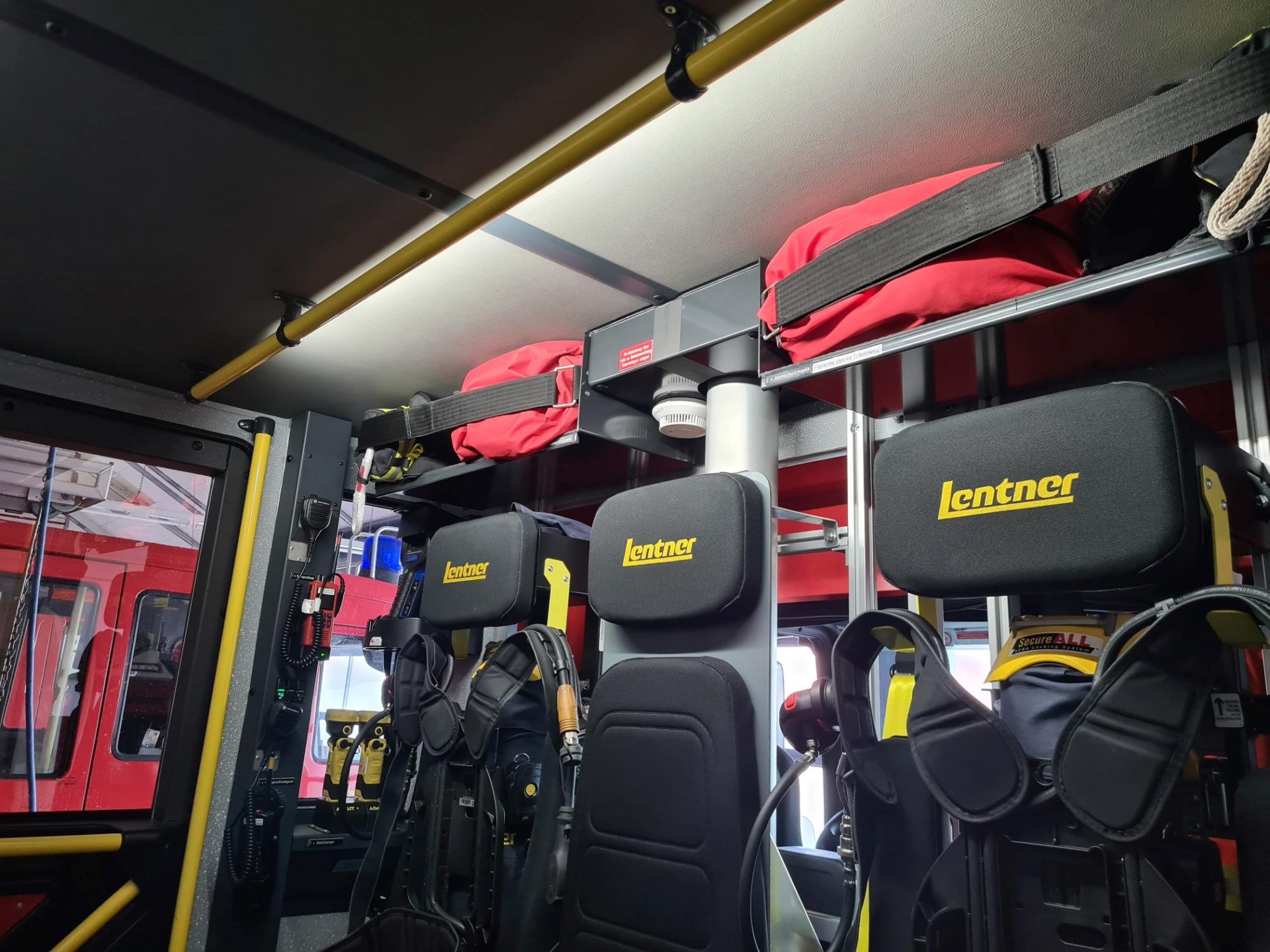 Ein Bild vom Rauchmelder im Einsatzfahrzeug