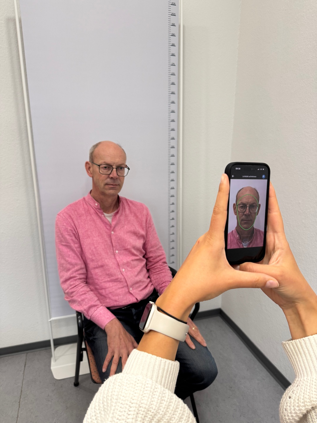 Beispielbild zur Erstellung von Passfotos im Bürgerbüro