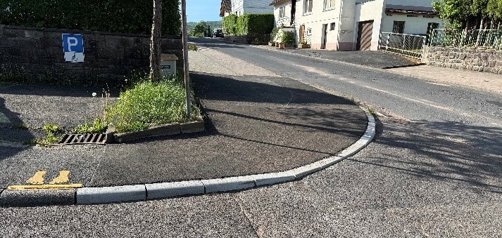 Bild der Bordsteinabsenkung Müs