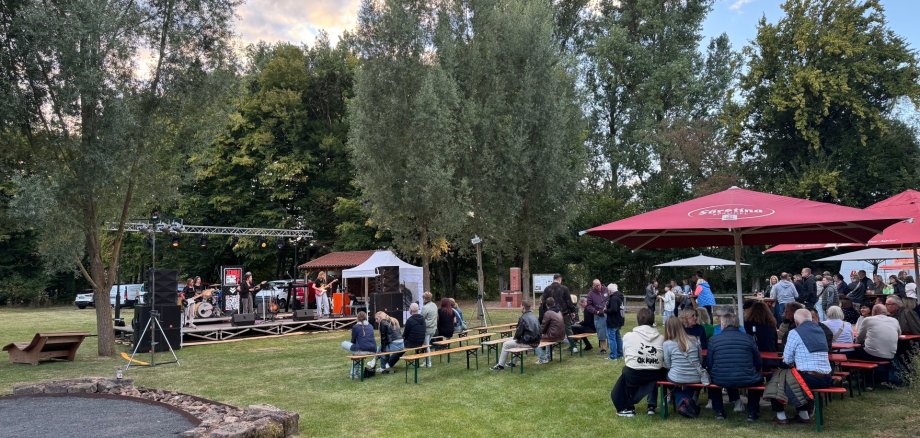 Bild vom Open Air Konzert im Sodegarten