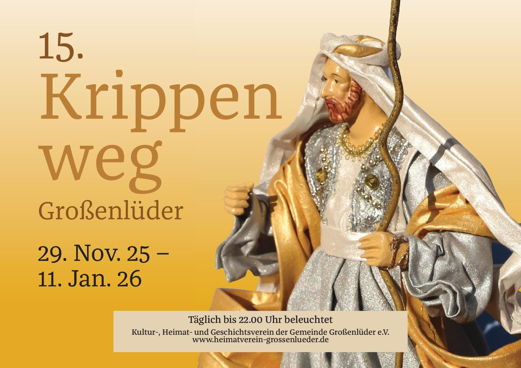 Plakat Krippenweg Plakat vom Krippenweg mit Zeitraum