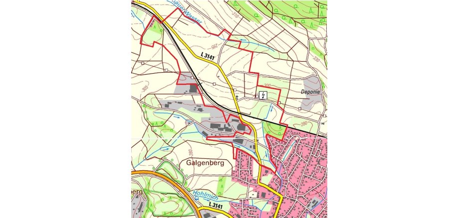 Straßenkarte der L3141 Straßenkarte der L3141