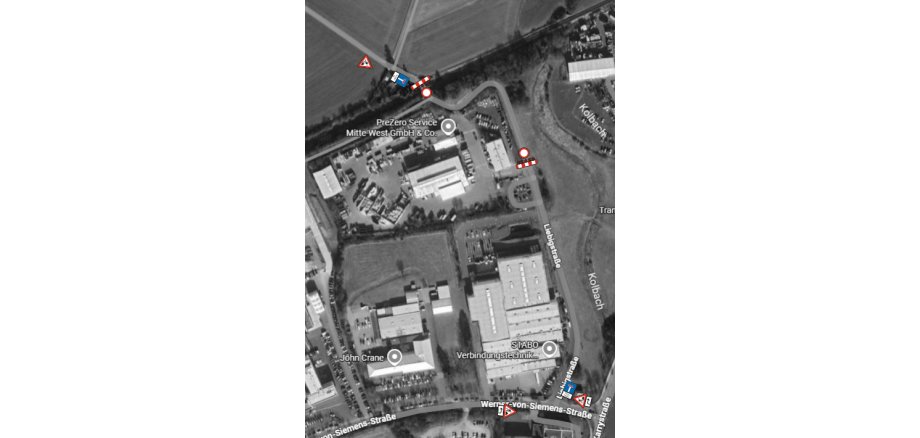 Vollsperrung Bahnübergang Liebigstraße