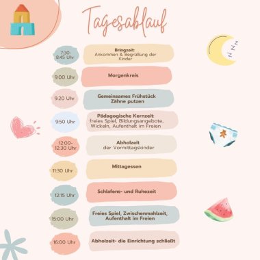 Der Tagesablauf in der Kita Regenbogen Großenlüder
