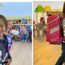 Kinder der Kita Sonnenschein mit Schulranzen